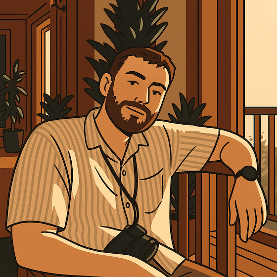 Illustrated portrait of Sam Penny